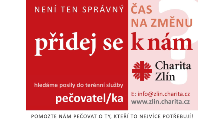 Charita Zlín, nabídka pracovního místa