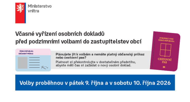 Zkontrolujte si platnost svých osobních dokladů